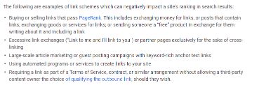 Link Schemes