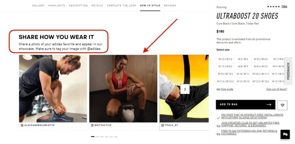 social media widgets ecommerce store