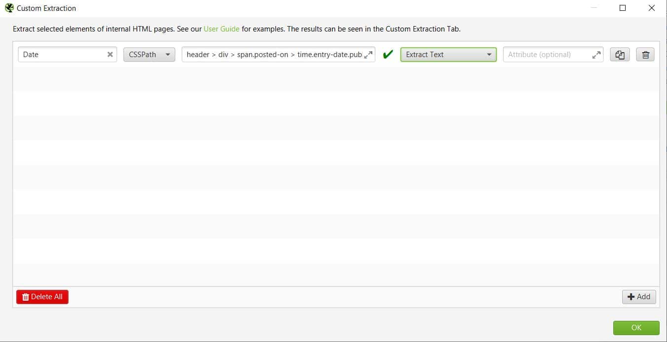 Extract Publish Dates Using Screaming Frog Custom Extraction Extract publish dates using screaming frog custom extraction