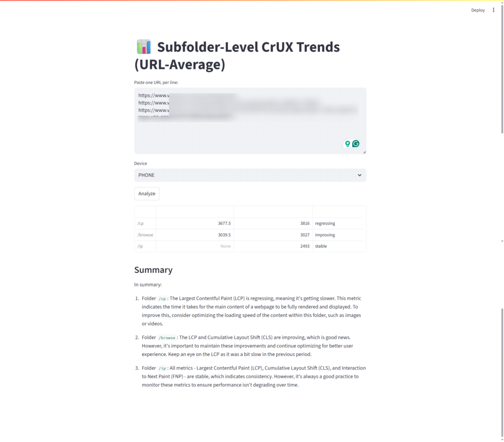 crux mcp summary
